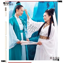 新款古装汉服女许仙白素贞白蛇传新白娘子成小青法海演出服麦太保