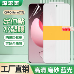 适用oppo Reno14F/pro5G定位贴吸附高清水凝膜13/12F磨砂手机软膜