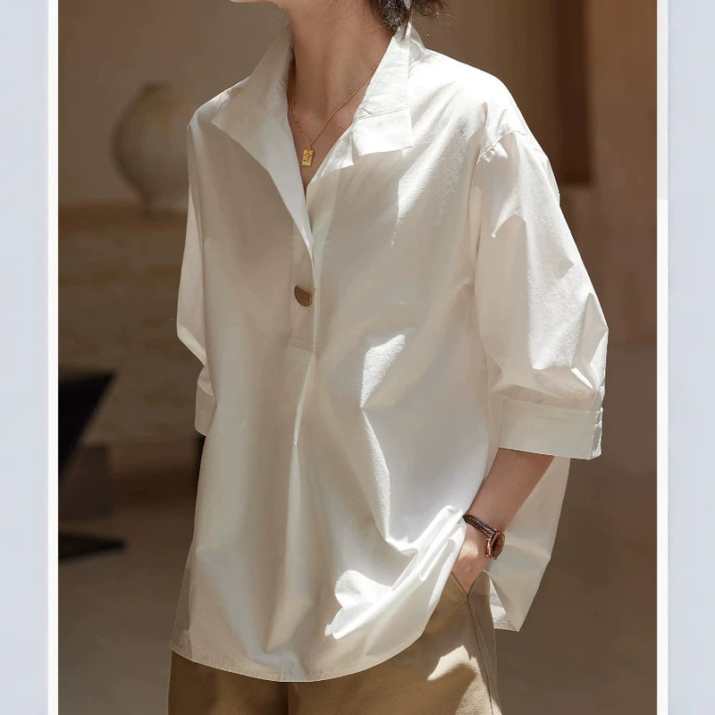 Basic House/Baijiahao French-Style Sun Protection Shirt, Thin and Luxurious, High-End Feel, Women's Summer Design Shirt