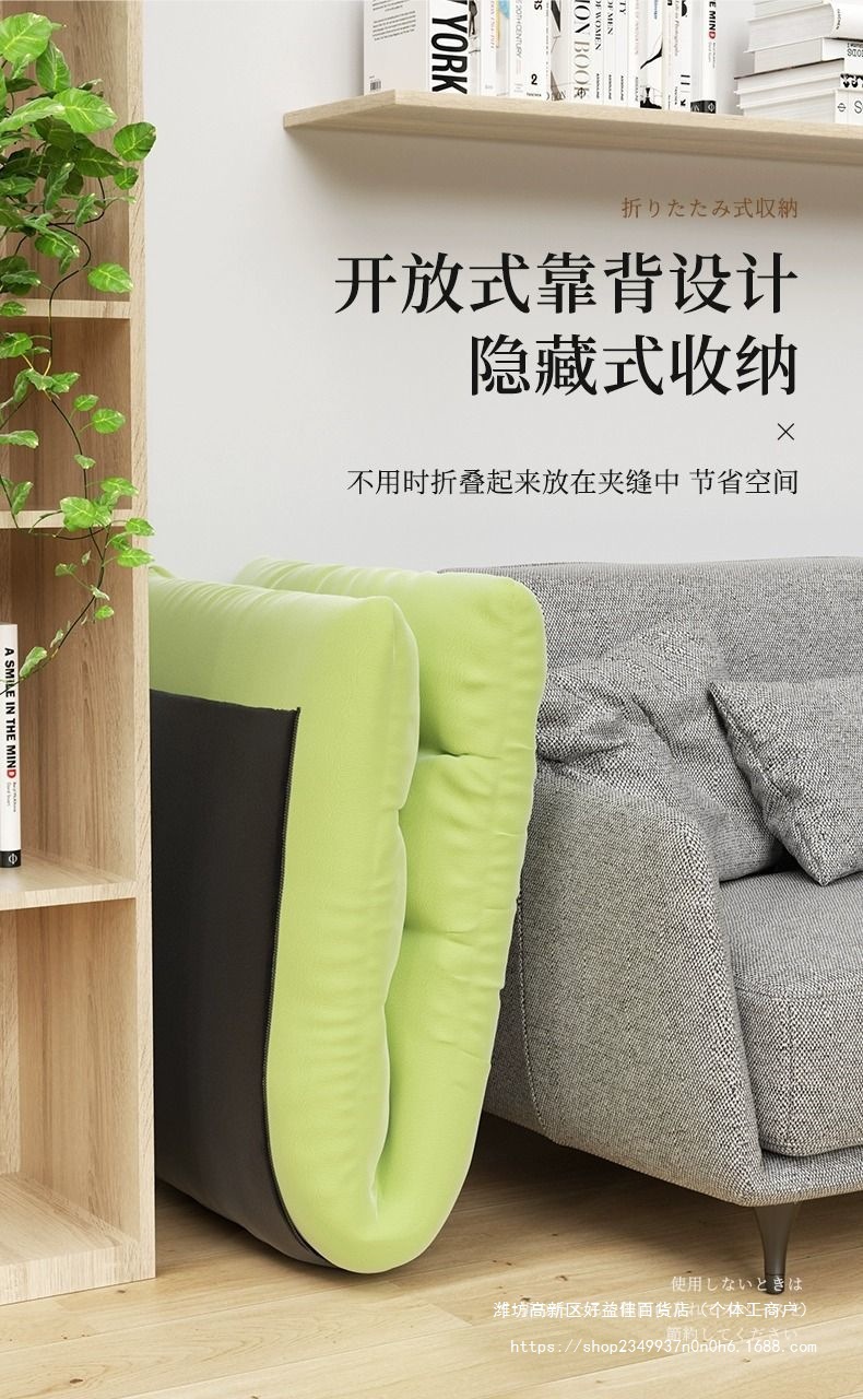 懒人沙发榻榻米单人折叠床上靠背座椅学生可躺阳台椅单人躺椅靠垫-阿里巴巴
