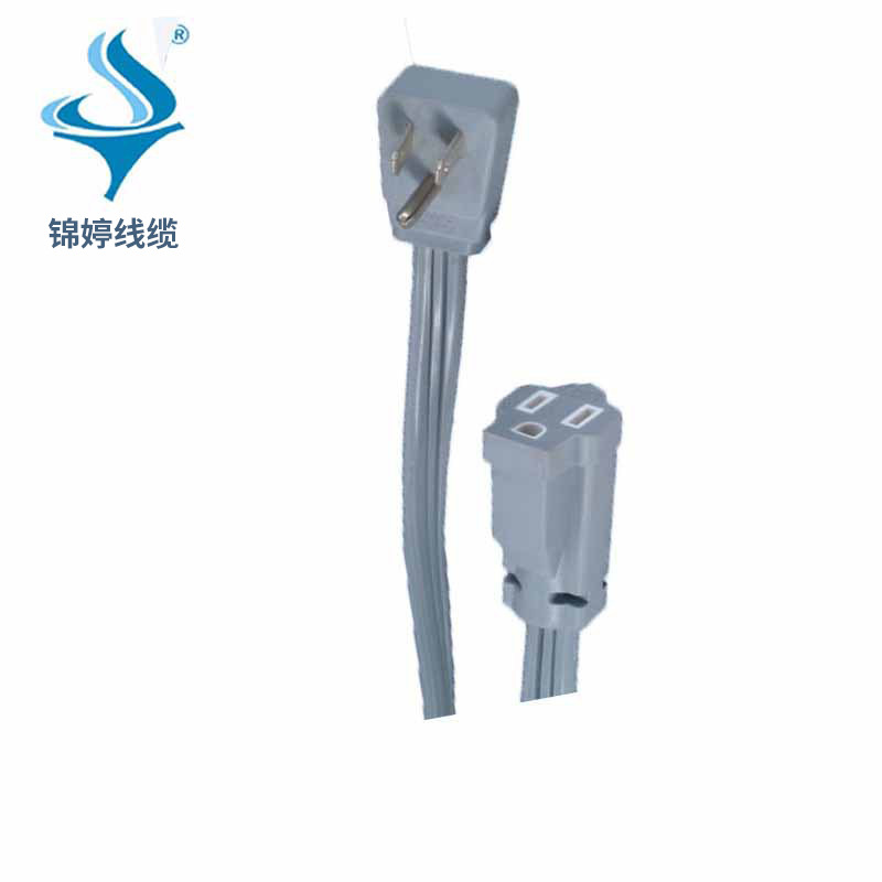 【厂家供应】认证三芯平头美式插头 美国一横一竖弯头美规插头