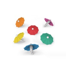 创意红酒杯识别器 小伞红酒杯贴 节日聚会雨伞硅胶红酒杯标识贴