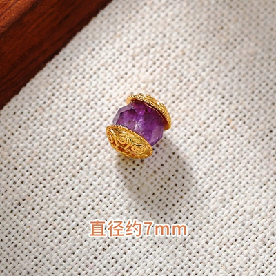 Zərgərlik ara hissələri Natural Amethyst Accessories Handmade DIY - natural-amethyst-xiangyun-threaded-road