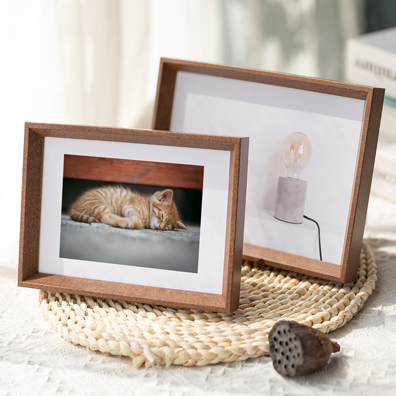 Simple wooden photo frame table 5 7 8 10 a46 inch photo frame wedding dress Wall photo wall studio wholesale picture frame