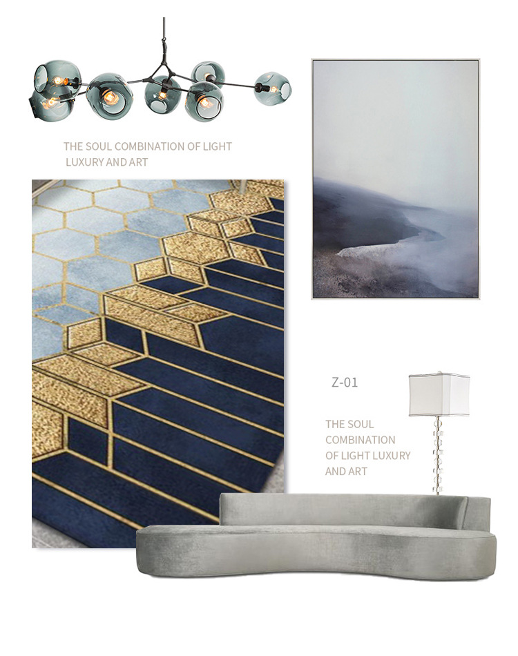 渐变几何,客厅地毯,卧室床边毯,满铺地毯,茶几沙发毯