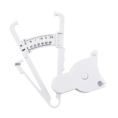 Stable 1.5-meter white waist circumference scale fat clip set, including imperial fat clip with handle and skin tape measure