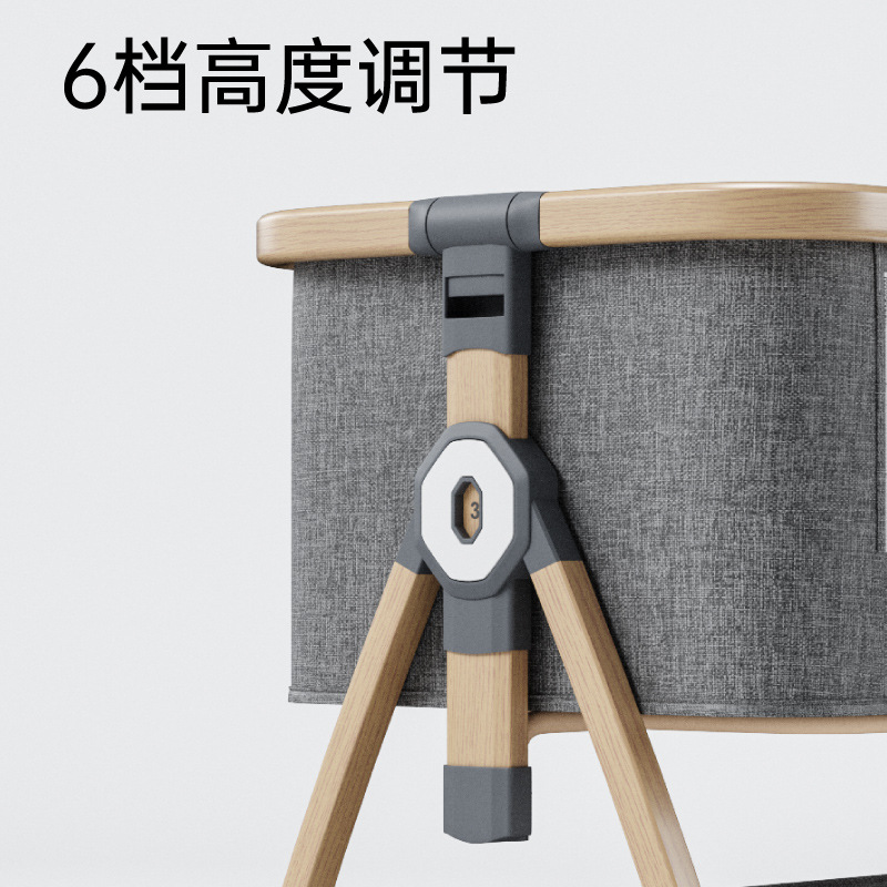 Cama BB portátil móvil con mosquiteros, cuna para bebés recién nacidos, cama de madera, cuna para bebés, mascota