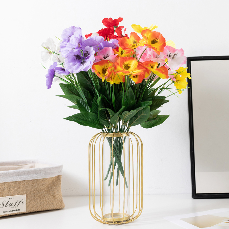 Flores artificiales de mariposas de colores simuladas por Dove, venta al por mayor para decoración de bodas al aire libre, decoración del hogar, flores artificiales para decoración de carreteras.