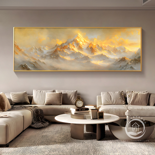 日照金山客厅装饰画轻奢大气浮雕3d立体山水画沙发背景墙高档挂画-阿里巴巴