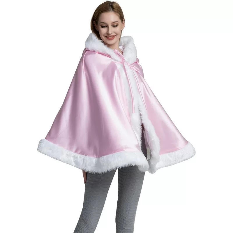 Winter short warm cloak for bride, jacket, keep warm trench coat