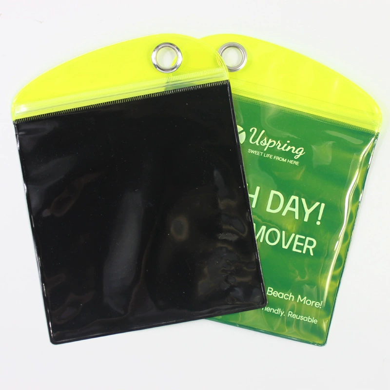 Пользовательские цветные ПВХ мешок для удаления песка на берегу моря водонепроницаемый упаковочный пакет портативный висящий пляжный полотенце