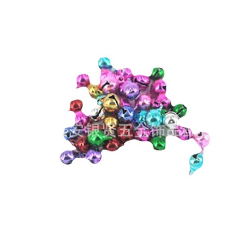 Manufacturer wholesale colorful one-word small bells, red Christmas cross bell pendants, decorative silver copper bells