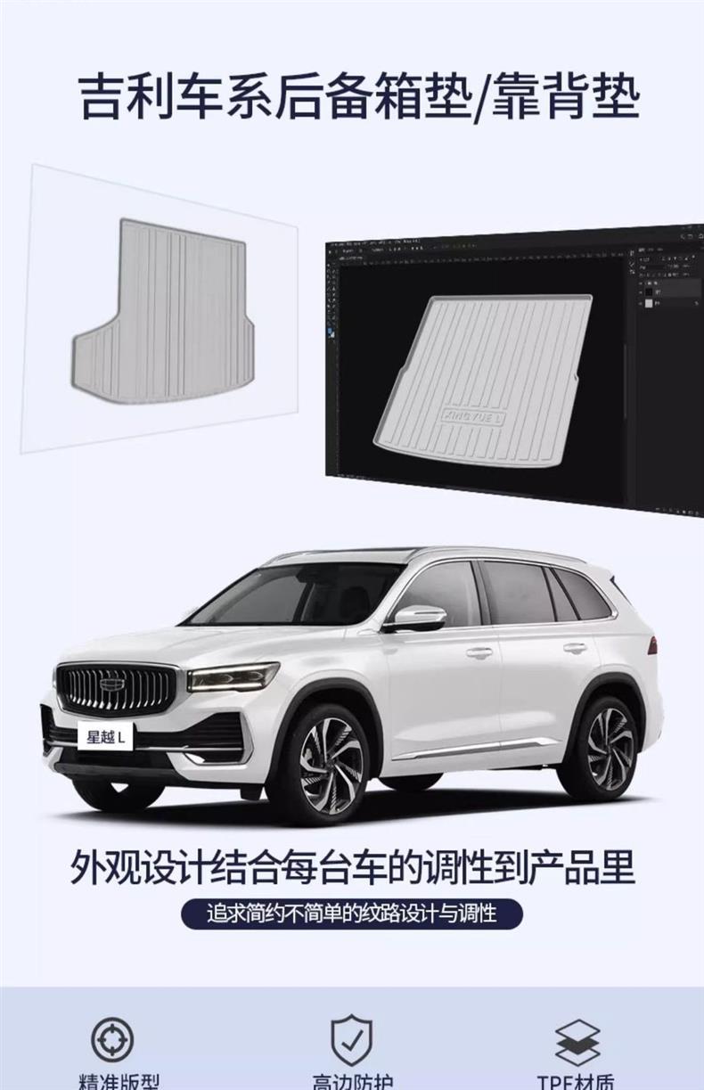For tpe Geely Emgrand Bo Yue Bin Yue Plantronics Rui Xing Rui ICON Hao Yue L Panda MINI King Kong Trunk Mat