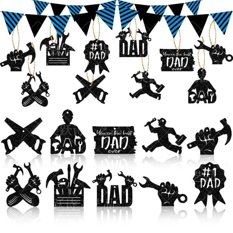 Fabricante al por mayor Día del Padre Fiesta Festival Decoración Colgante Colgante Decoración del Día del Padre Decoración del hogar Decoración del hogar Colgante de la carta