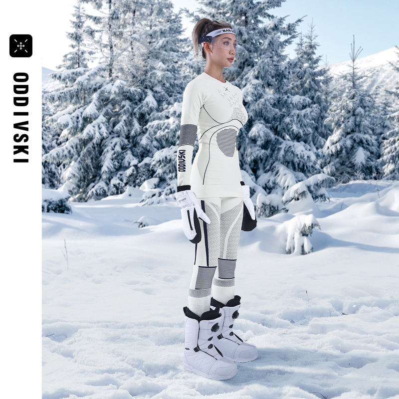 Oddivski Professional Ski Quick-Drying Clothing for Women and Men, Compression Sweat-Wicking and Antibacterial Functional Underwear, Ski Sweat-Wicking Base Layer