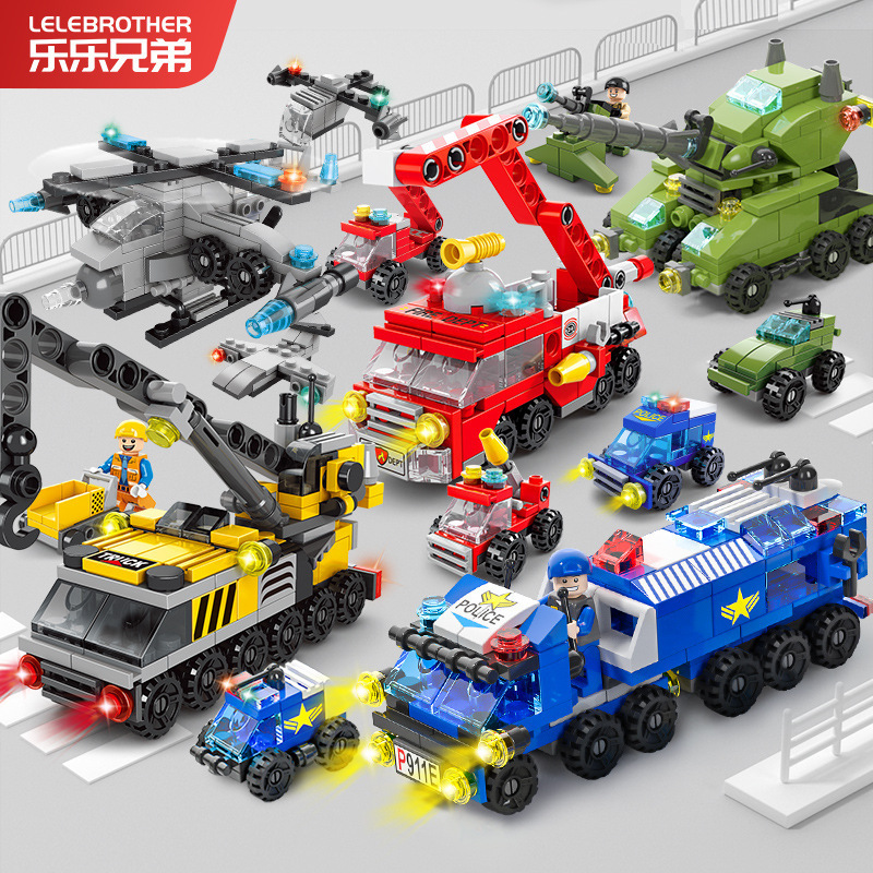 Kanle Ronggao 6-in-1 City Police Boys Military Kindergarten Small Particle Educational Building Block Toys Wholesale Kanle Ronggao 6-in-1 City Police Boys Military Kindergarten Small Particle Educational Building Block Toys Wholesale