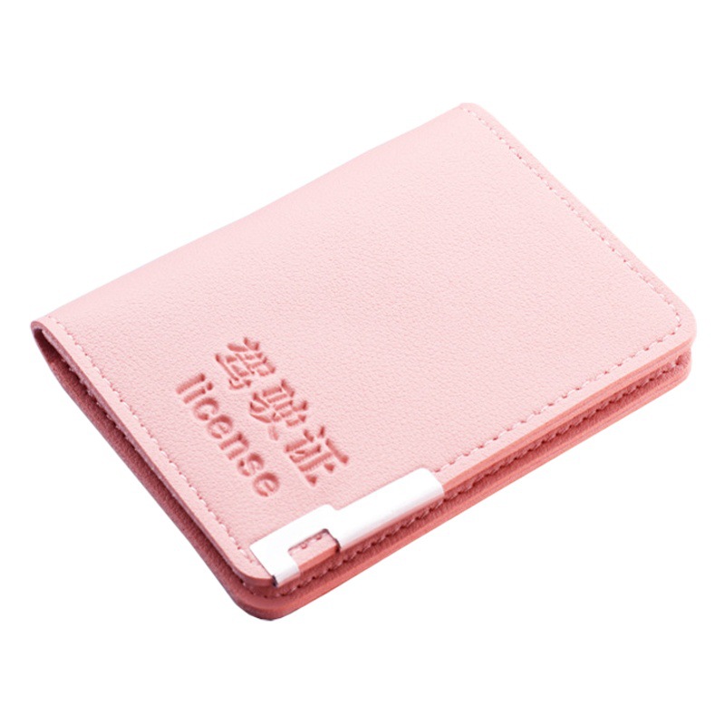 Licencia de conducir vertical cubierta de cuero licencia de conducir femenina cubierta protectora dos en uno 2021 nueva tarjeta titular de la licencia de conducir cubierta creativa personalizada