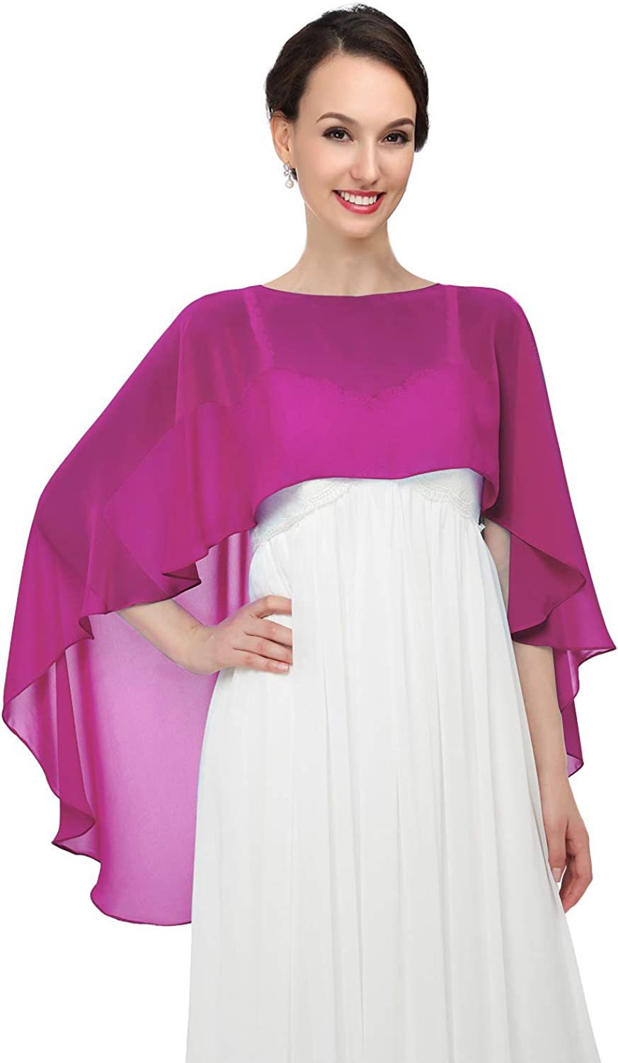 100g Weight Shawl Classification Daily, Street Occasion Chiffon Material Solid Color Pattern Summer, Spring, Autumn Season Women's Gender Streetwear Style Women's Streetwear Solid Color Chiffon Shawl 12