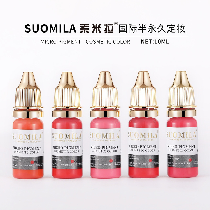 Suomila German Plant Tattoo Color Semi-Permanent Fog Eyebrow Eyeliner Bleaching Lip European Lip Concentrated Tattoo Lip Color Emulsion