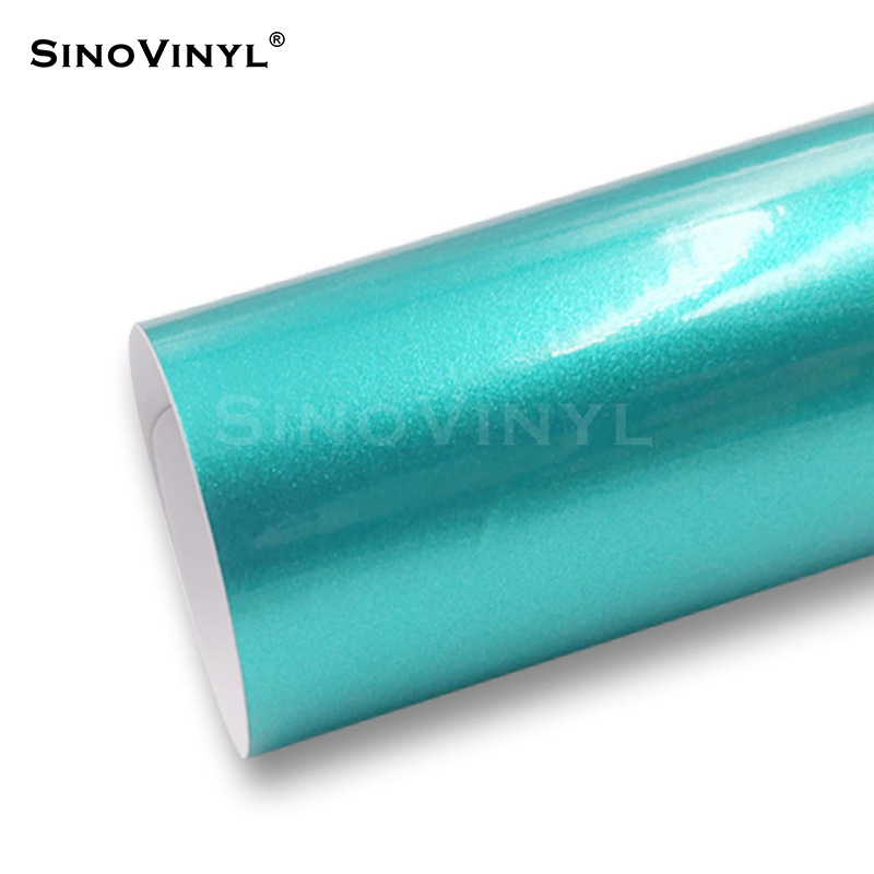 Carlake galvanoplastia Aurora azul coche color cambiante película brillante superficie flash punto plata coche cuerpo película perla completa coche pegatinas decorativas
