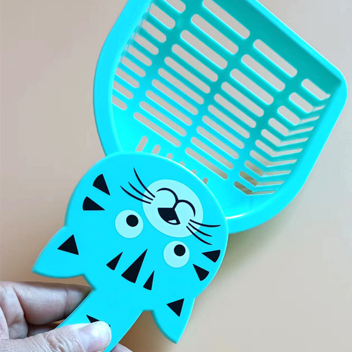 Cat litter shovel cat poop shovel artifact large cat poop shovel tofu sand small fine hole long handle bentonite cat sand shovel