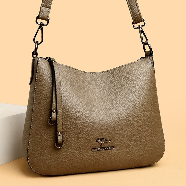 Women's Retro Single Shoulder Crossbody Handbag In Soft Leather_voghion.com