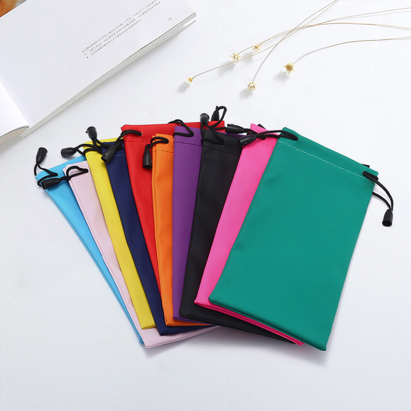 Multi-Color Lightweight Portable Fabric Eyeglasses Bag Waterproof Dustproof Scratch-Resistant Fashionable Storage Bag for Sunglasses, Reading Glasses, and Prescription Glasses