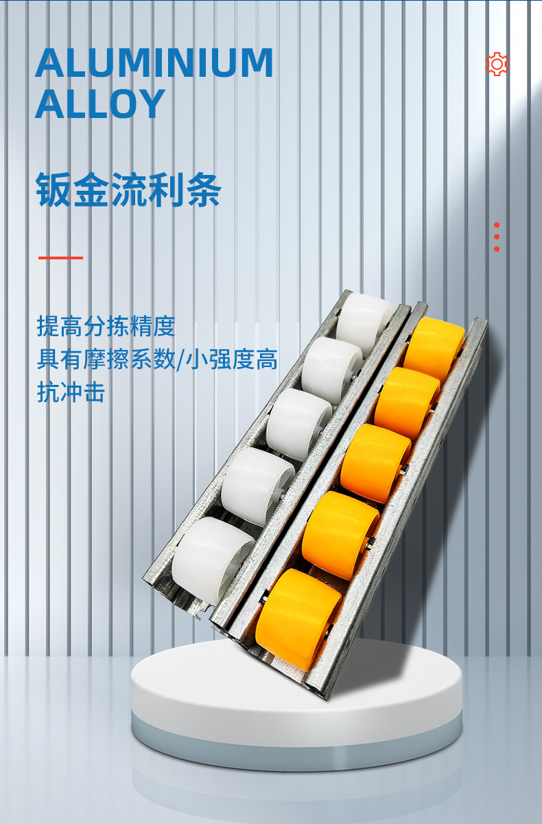 支持订制40加强型钣金铝合金流利条仓库货架流利条金属流利条导轨-阿里巴巴