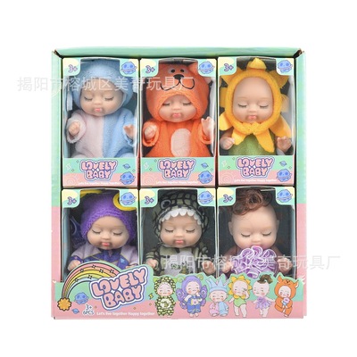 厂家直销3寸半ZR051A系列迷你重生娃娃跨境专供仿真源头bjd娃娃|ru