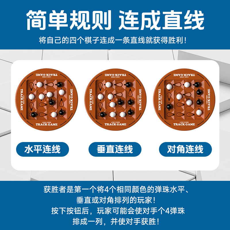 Ajedrez lógico de órbita transfronteriza juego de mesa de juegos de juego de mesa de entrenamiento de pensamiento de los niños en blanco y negro