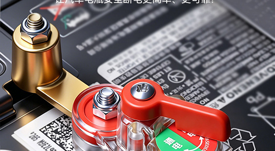 Cross-border, universal positive and negative terminal, high-quality, new model, manual brass thickened battery disconnect switch for cars, designed to prevent battery drain
