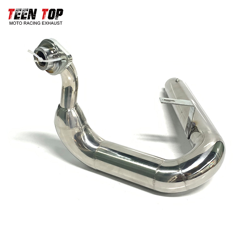 Motorcycle Exhaust Pipe Modified Yamaha Xv125 Xv250 Retro Stainless Steel Exhaust Pipe Silencer