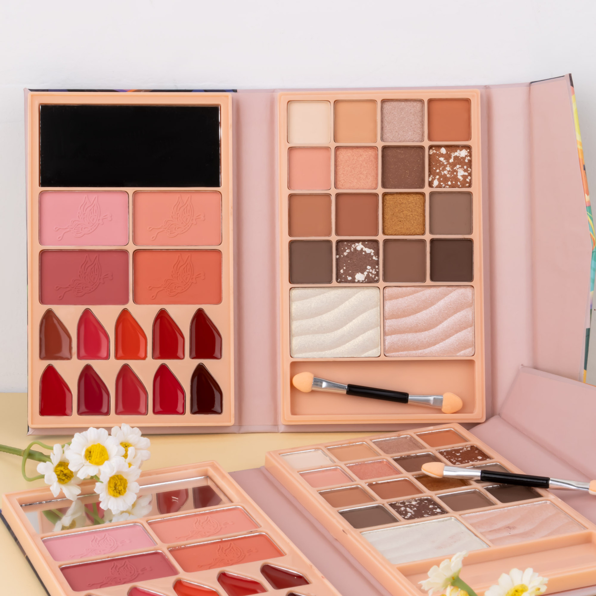 Cross-border bestseller multi-functional all-in-one makeup palette, matte pearlescent eyeshadow, lipstick, blush, contour and highlight all-in-one beauty makeup undefined