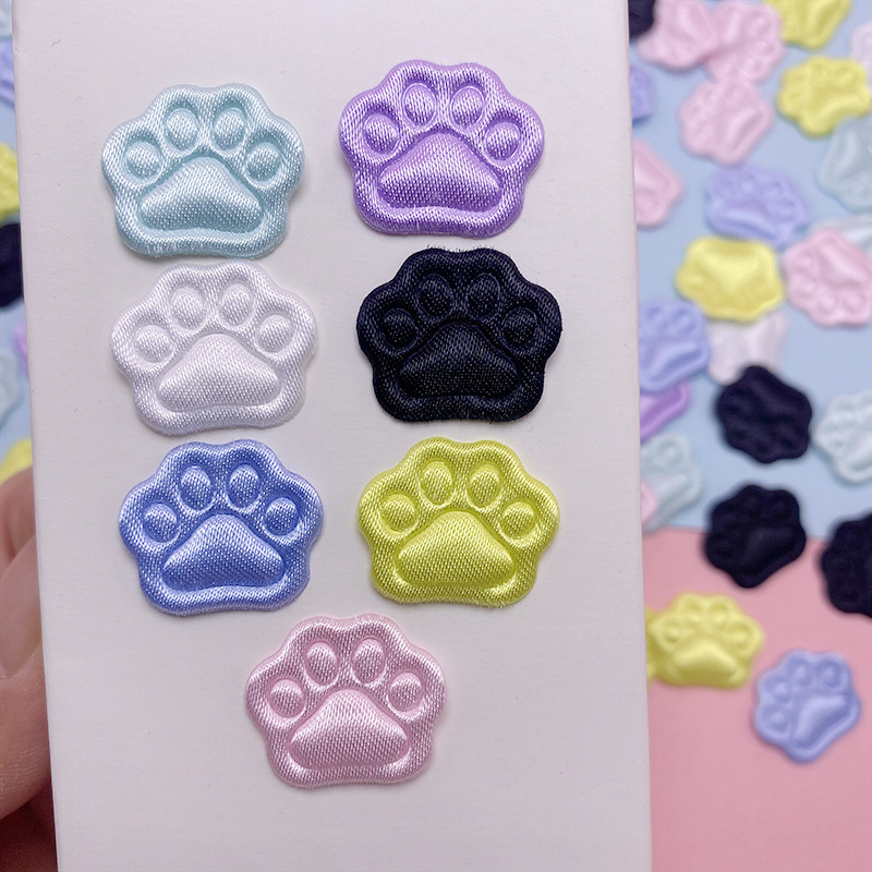 Fabric jewelry cute cartoon cat cat claw diy handmade mobile phone case hair accessories stationery bar photo frame accessories