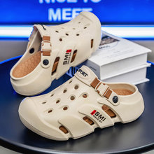跨境洞洞鞋男款两穿2026网红eva踩屎感外贸开车高端包头凉slshoes
