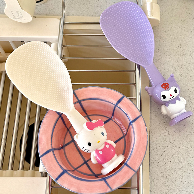 サンリオかわいいアニメライススプーン漫画立体スタンドライススプーンプラスチックライススプーンキッチン用品スプーン|undefined
