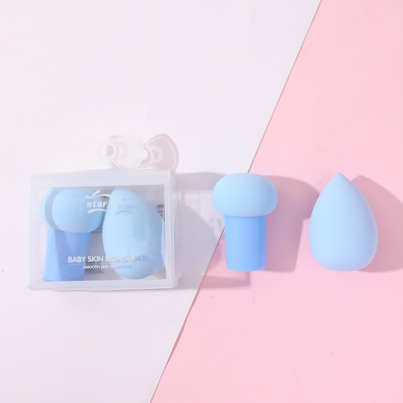 2pcs cabeza de hongo belleza huevo-azul