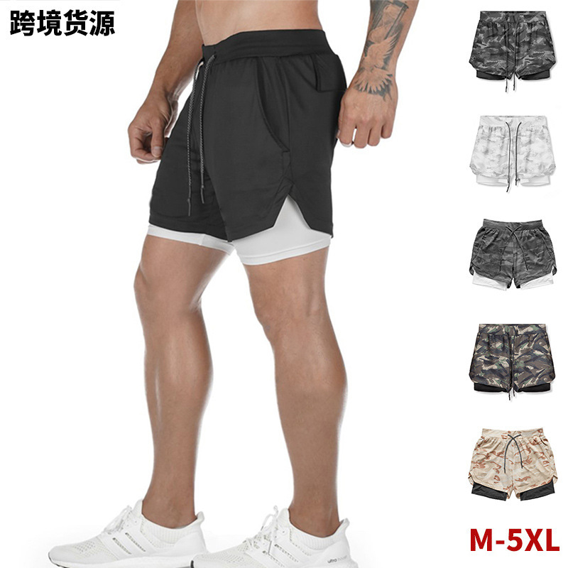 Foreign Trade Summer Men's Sports Shorts, European and American Large Size Outdoor Anti-Exposure Quick-Dry Shorts, Men's Cross-Border Fitness Shorts Foreign Trade Summer Men's Sports Shorts, European and American Large Size Outdoor Anti-Exposure Quick-Dry Shorts, Men's Cross-Border Fitness Shorts