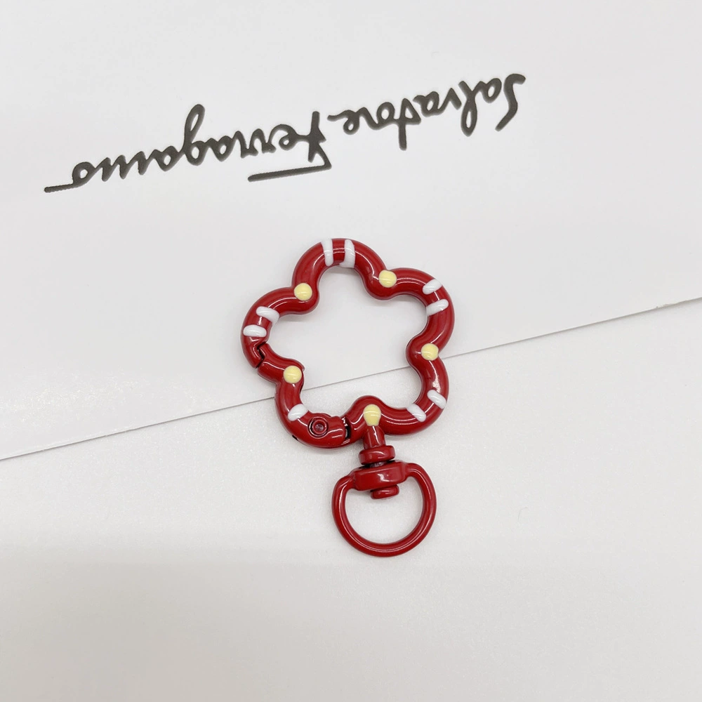 Universal keychain flower-shaped, accessories, flowered, DIY