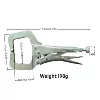 6-inch fixed head smooth handle (bulk)