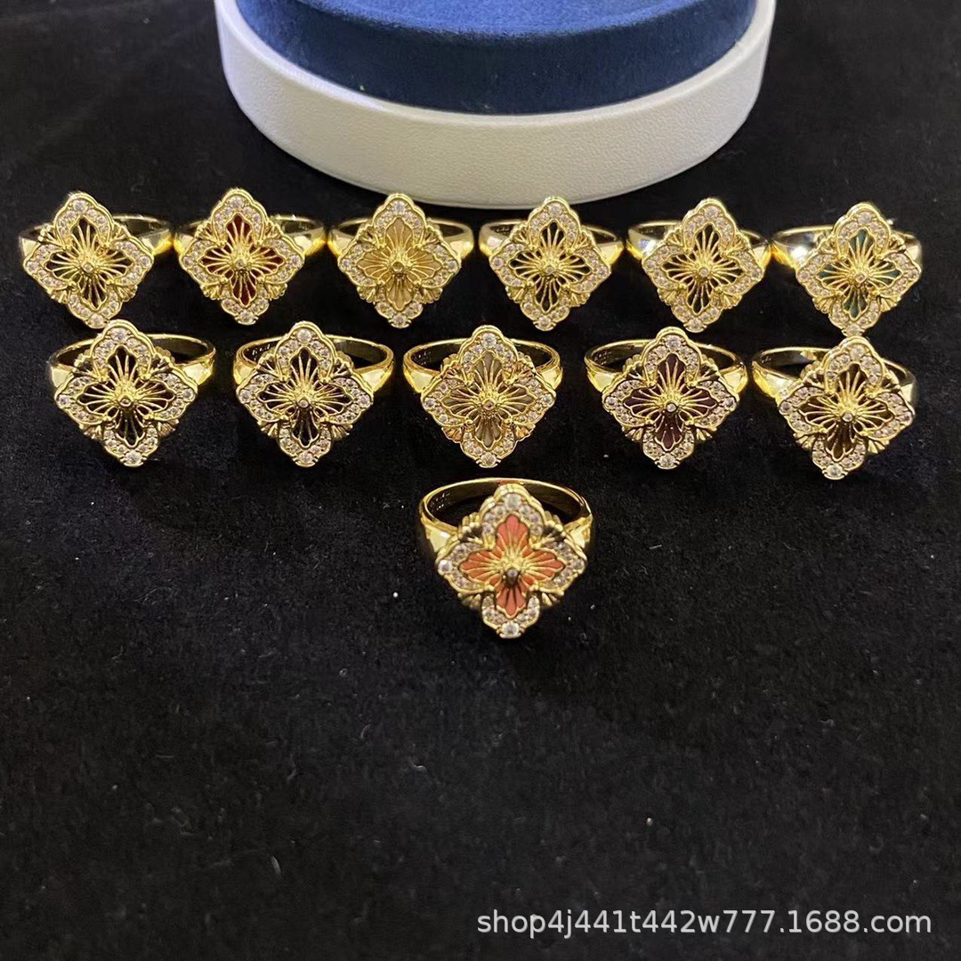 Surrounded by Simulated Diamond Rings European and American Fashion S925 Sterling Silver Gold-Plated 1 Carat Diamond Ring for Engagement and Marriage Without Fading