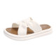 Internet Celebrity Thick Bottom Slippers Women's Summer 2024 New Arrival Outer Wear Fashionable Crossover Elegant Platform Bottom Summer Going Out Sandals and Slippers