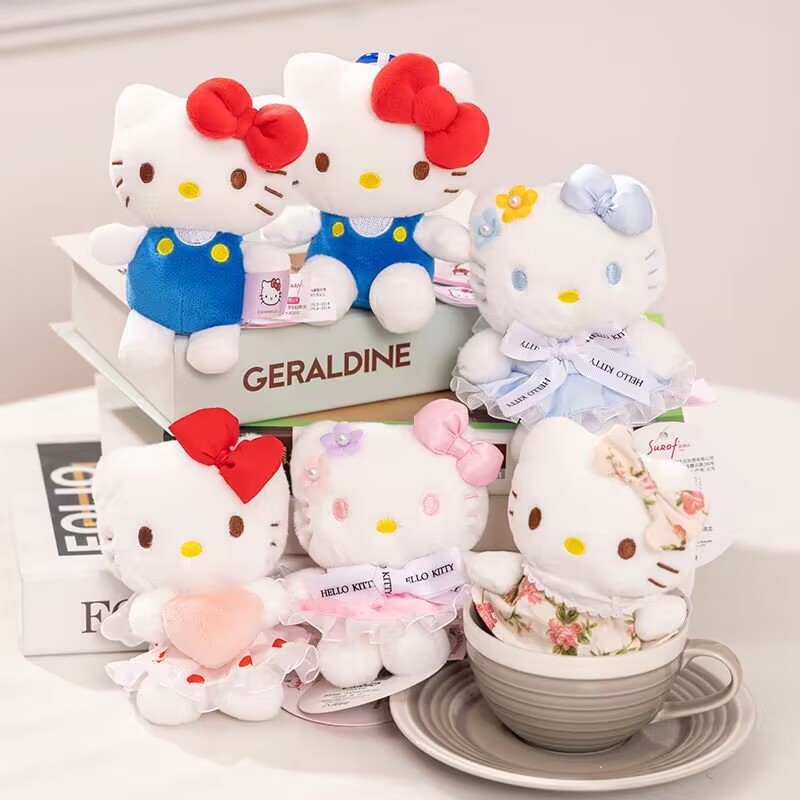 尚绒坊正版三丽鸥毛绒玩具hellokitty玩偶公仔娃娃kt凯蒂猫小挂件|undefined