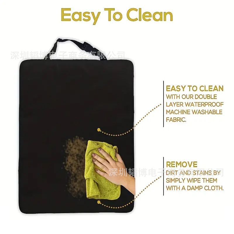 Car Rear Seat Anti-Kick Pad Car Rear Seat Protection Pad Car Anti-Dirty Waterproof with Storage Bag