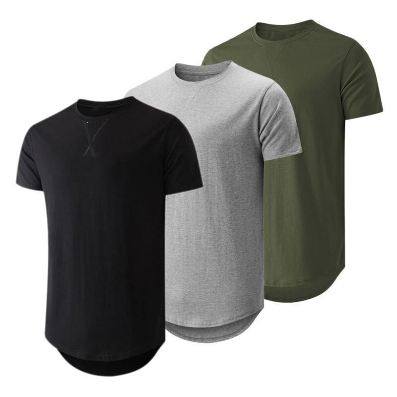 2025 Amazon Cross-Border New Men's 3-Piece Set Hip-Hop Style Long Pullover T-Shirt 2025 Amazon Cross-Border New Men's 3-Piece Set Hip-Hop Style Long Pullover T-Shirt