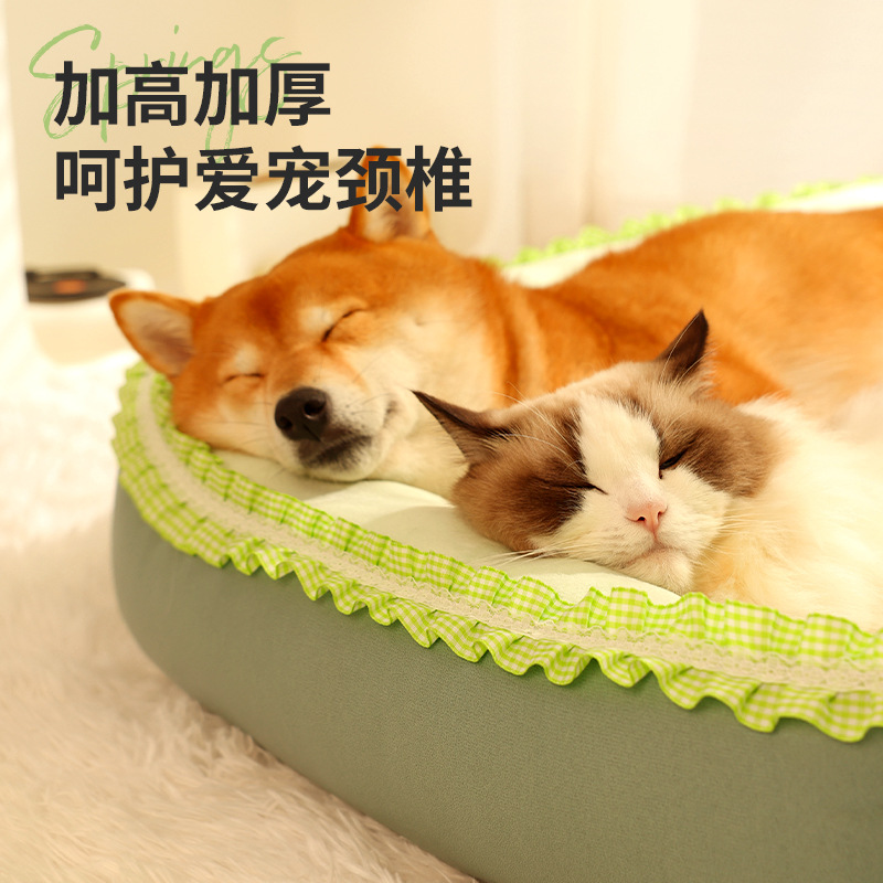 Nueva perrera mayor engrosada suave y cómodo para mascotas nido Lolita cuadrado nido invierno cálido al por mayor