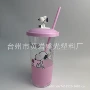 单层立体卡通可爱吸管杯