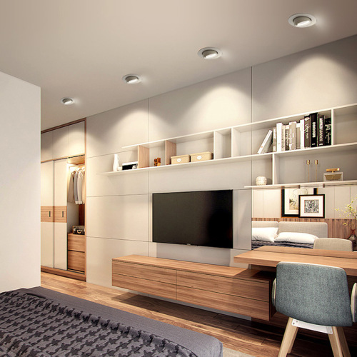 COB Elephant Trunk Lamp LED Wall Washing Spotlight Embedded Ceiling Lamp Home Shopping Mall Adjustable Angle Anti-Glare Spotlight Wholesale