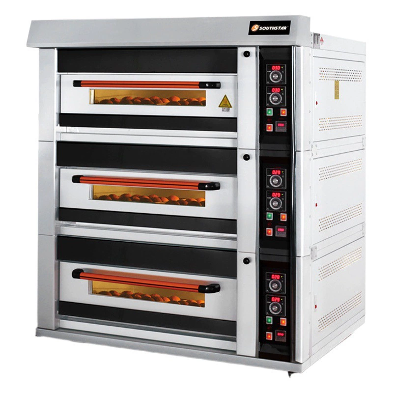 Коммерческая печь Sestar Двухслойная четырехпластинчатая газовая печь для кондитерских изделий Пищевая печь Трехслойная девятипластинчатое оборудование для выпечки