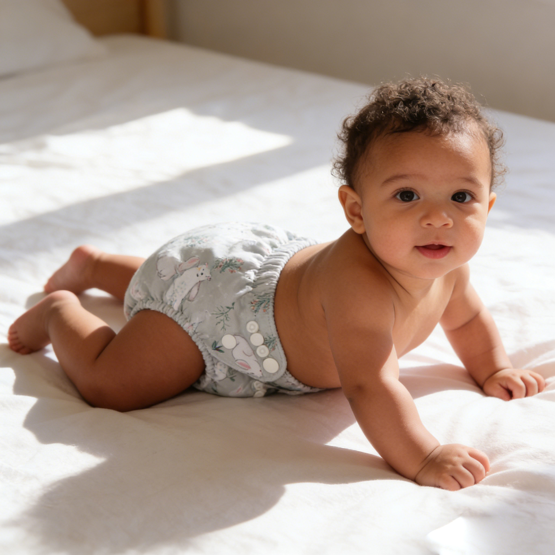 Pañales impermeables con broches para bebés, pañales de algodón ajustables para las cuatro estaciones, pantalones de entrenamiento para recién nacidos, pantalones a prueba de fugas, venta al por mayor.